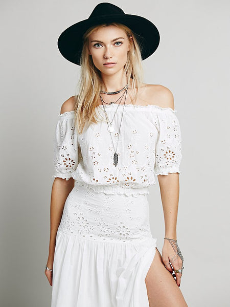 Spell Eyelet Crop