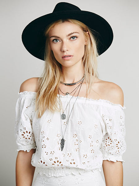 Spell Eyelet Crop